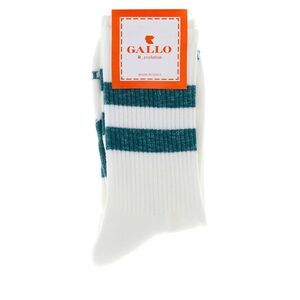 Gallo Men White Stretch Cotton Blend Socks